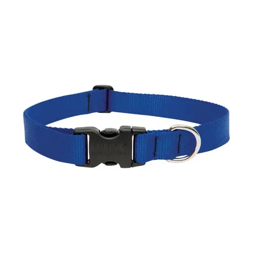 Adjustable Collar Basic Solids Blue Blue Nylon Dog Blue Adjustable Collar Basic Solids Blue Blue Nylon Dog Blue