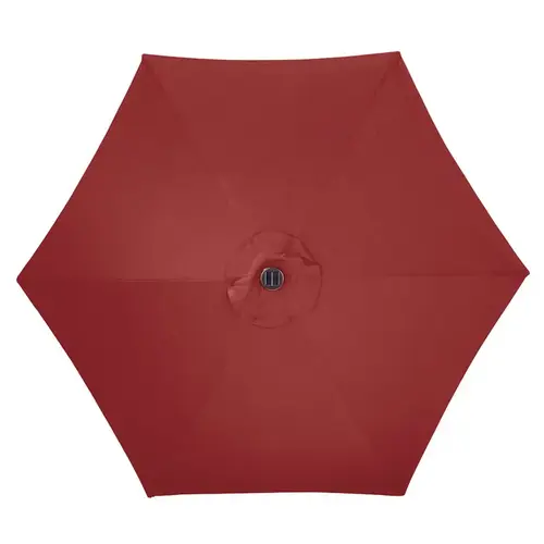 Umbrella Solar LED 9 ft. Tiltable Red Market Umbrella Solar LED 9 ft. Tiltable Red Market
