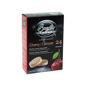 Bradley Smoker BTCH24 All Natural Wood Bisquettes Cherry 24 pk