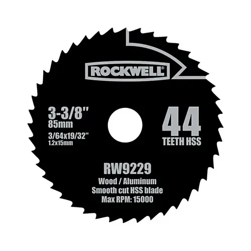 Circular Saw Blade 3-3/8" D X 19/32" Versacut High Speed Steel 44 teeth Circular Saw Blade 3-3/8" D X 19/32" Versacut High Speed Steel 44 teeth