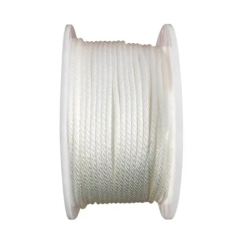 Rope Lehigh 1/4" D X 500 ft. L White Solid Braided Nylon White Rope Lehigh 1/4" D X 500 ft. L White Solid Braided Nylon White