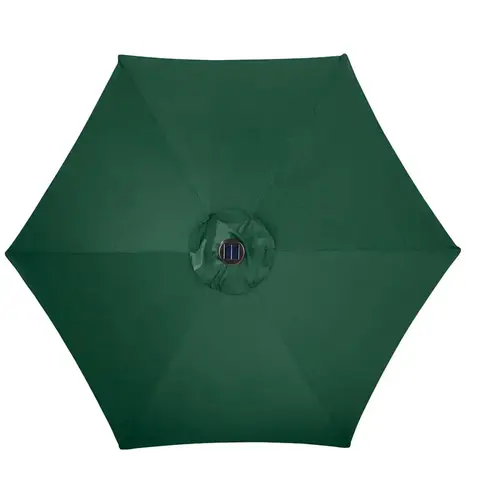 Umbrella 9 ft. Tiltable Hunter Green Solar Market Umbrella 9 ft. Tiltable Hunter Green Solar Market
