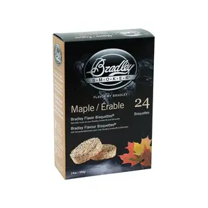 Bradley Smoker BTMP24 All Natural Wood Bisquettes All Natural Maple 24 pk