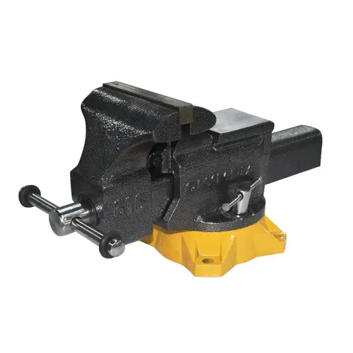 Mechanics Vise 6" Steel 270 deg Swivel Base Black