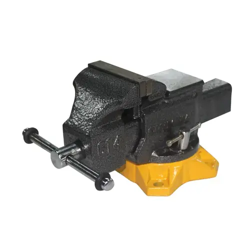 Mechanics Vise 4" Steel 270 deg Swivel Base Black