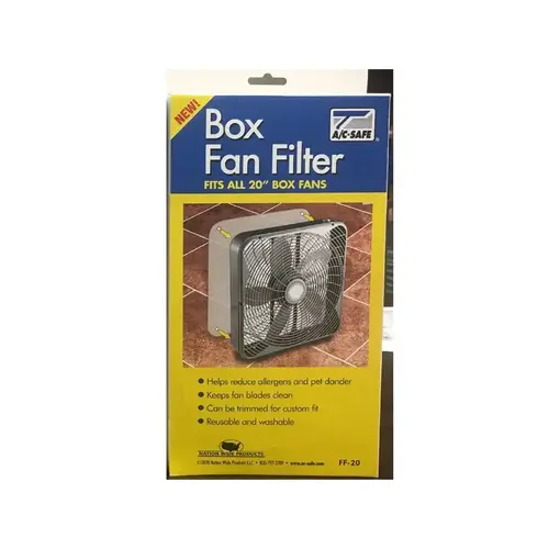Box Fan Filter 20" W X 20" H Polyester - pack of 6