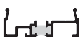 CRL-U.S. Aluminum CT28111 Clear Anodized Subsill for ES353/ES358 - 24'-2" Stock Length