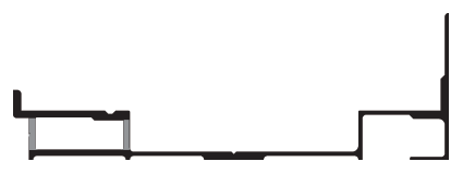 CRL-U.S. Aluminum 1G57011 Clear Anodized Class 1 Subsill - 24'-2" Stock Length