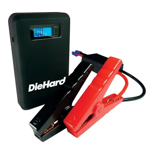 Battery Jump Starter Automatic 12 V 600 amps Black
