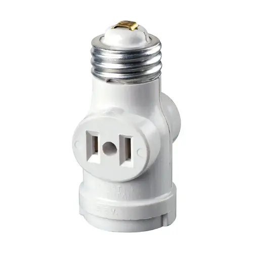 Keyless Lampholder w/Outlet Plastic Keyless Lampholder w/Outlet Plastic