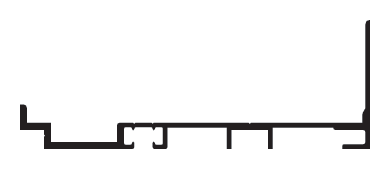 CRL-U.S. Aluminum FF40011 Clear Anodized Subsill - 24'-2" Stock Length