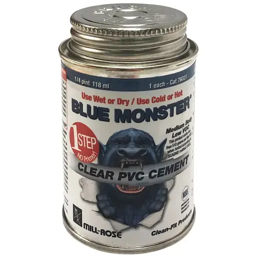 All Weather Cement Clear For PVC 4 oz Clear All Weather Cement Clear For PVC 4 oz Clear