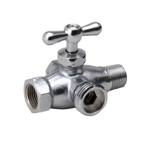 Washing Machine Valve Proline 1/2" MIP X 1/2" FIP Brass Chrome Plated Washing Machine Valve Proline 1/2" MIP X 1/2" FIP Brass Chrome Plated