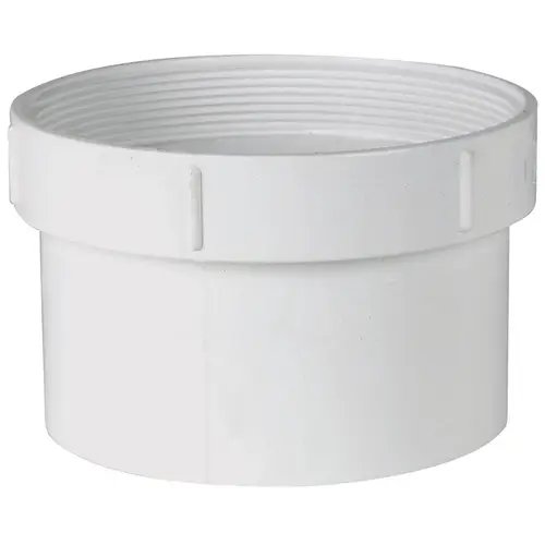 Cleanout Adapter Schedule 35 6" Spigot each X 6" D FPT PVC Cleanout Adapter Schedule 35 6" Spigot each X 6" D FPT PVC