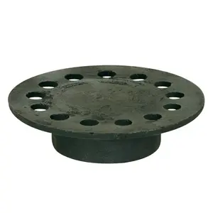 Sioux Chief 866-S3I Floor Drain Strainer 6-3/4" Weathered Round Cast Iron Weathered