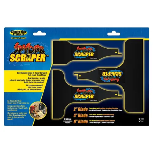 Scraper 2, 4, & 6" Carbon Steel Black Scraper 2, 4, & 6" Carbon Steel Black