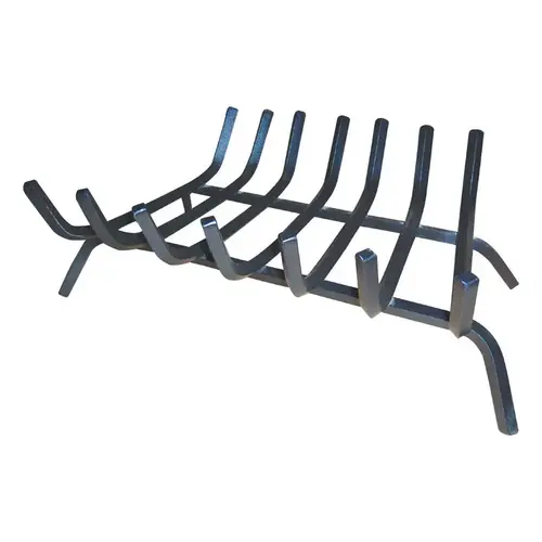 Fireplace Grate Black Steel Black