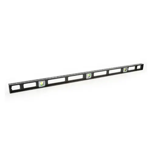 Level 48" Polystyrene Magnetic 3 vial Black Level 48" Polystyrene Magnetic 3 vial Black