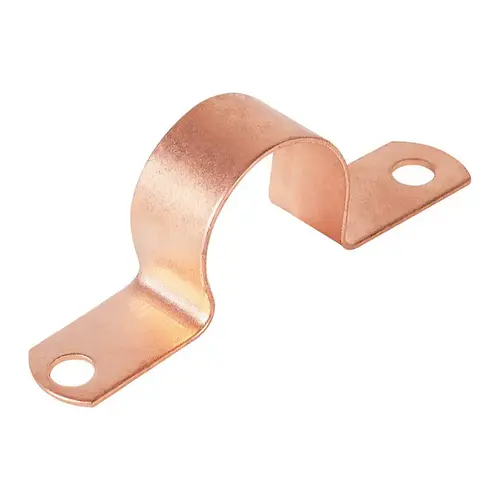 Tube Strap 1/2" Copper Plated Carbon Steel Copper Plated