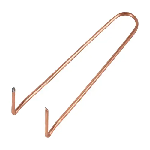 Wire Pipe Hook 1/2" 6" Copper Plated Carbon Steel Copper Plated Wire Pipe Hook 1/2" 6" Copper Plated Carbon Steel Copper Plated