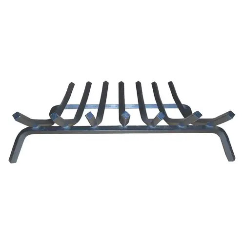 Fireplace Grate Black Steel Black