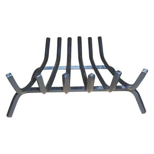 Fireplace Grate Black Steel Black