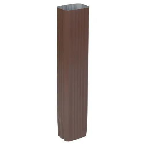 Downspout Extension 3" H X 4.25" W X 15" L Brown Aluminum K Brown - pack of 14 Downspout Extension 3" H X 4.25" W X 15" L Brown Aluminum K Brown - pack of 14