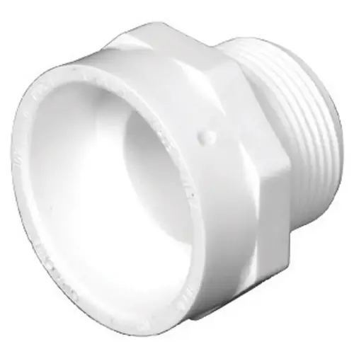 1-1/2 In. Hub x 1-1/4 In. MIP Schedule 40 DWV PVC Adapter 1-1/2 In. Hub x 1-1/4 In. MIP Schedule 40 DWV PVC Adapter