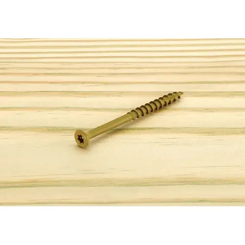 Deck Screws Deckfast No. 9 S X 2-1/2" L Star Flat Head Epoxy Coated Deck Screws Deckfast No. 9 S X 2-1/2" L Star Flat Head Epoxy Coated