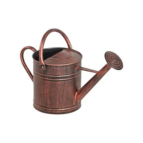 2 Gal. Brushed Bronze Metal Watering Can Copper