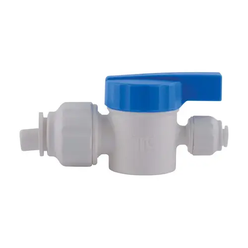 Straight Stop Valve Quick Connect 1/2" Push T X 1/4" S Push Plastic Straight Stop Valve Quick Connect 1/2" Push T X 1/4" S Push Plastic
