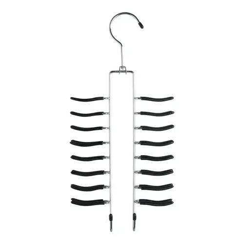 Non-Slip Tie/Belt Organizer 14-1/2" H X 1-3/4" W X 6-3/4" L Metal Silver Non-Slip Tie/Belt Organizer 14-1/2" H X 1-3/4" W X 6-3/4" L Metal Silver