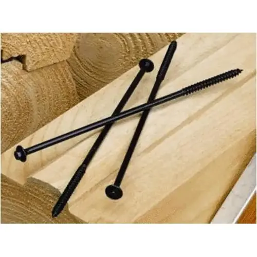 Wood Screws LogHog 15" L Hex Black Black Wood Screws LogHog 15" L Hex Black Black