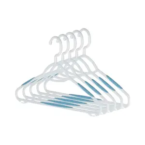 Whitmor 6672-2396-5 Sure Grip Hanger 10-1/10" H X 2/5" W X 16-4/5" L Plastic White White