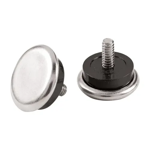 Leveling Non-Swivel Glides Economy Height Adjustable, Standard Duty Silver