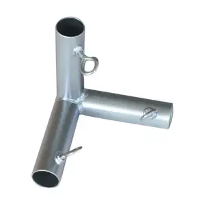 AHC 802315 Connector 3/4" Round X 3/4" D Galvanized Carbon Steel 5-11/16" L Galvanized