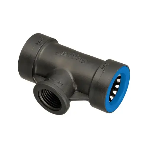 Tee Connector Blu-Lock 3/4" Push X 1/2" D FPT Tee Connector Blu-Lock 3/4" Push X 1/2" D FPT