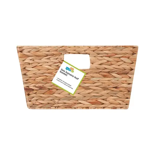 Storage Basket Banana Leaf 15" L X 15" W X 8" H Brown/Natural Brown/Natural Storage Basket Banana Leaf 15" L X 15" W X 8" H Brown/Natural Brown/Natural