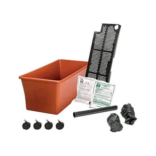 13 In. W. x 10.62 In. H. x 29.25 In. L. Terracotta Garden Kit 13 In. W. x 10.62 In. H. x 29.25 In. L. Terracotta Garden Kit