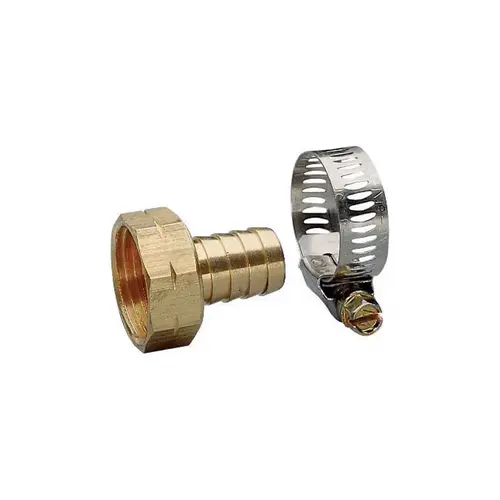Hose Repair Coupler, 3/4 in, Female, Brass, For: 3/4 in Garden Hose - pack of 10 Hose Repair Coupler, 3/4 in, Female, Brass, For: 3/4 in Garden Hose - pack of 10