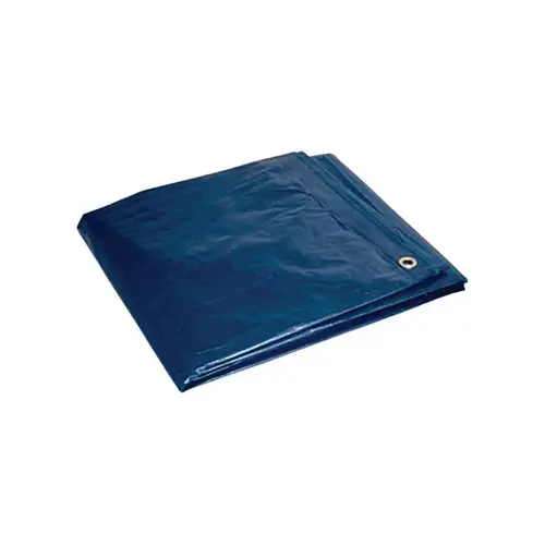 Tarp . 12 ft. W X 16 ft. L Heavy Duty Polyethylene Blue Blue Tarp . 12 ft. W X 16 ft. L Heavy Duty Polyethylene Blue Blue