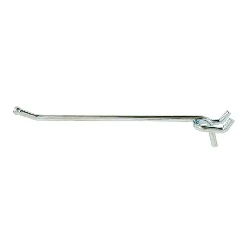 Peg Hooks Zinc Plated Silver Steel 6" Zinc Plated Peg Hooks Zinc Plated Silver Steel 6" Zinc Plated