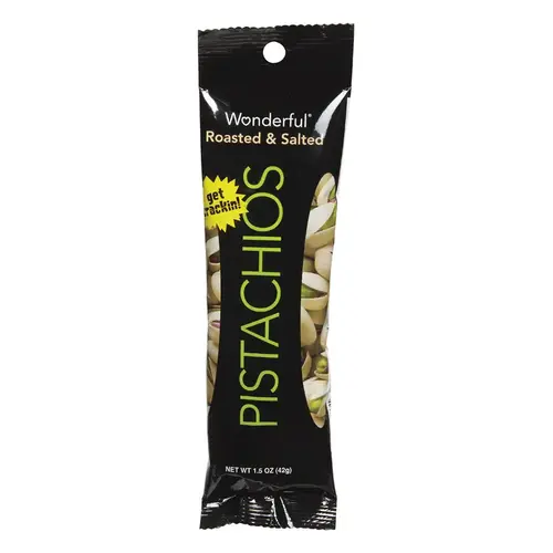 Pistachios Roasted and Salted 1.5 oz Pegged - pack of 12