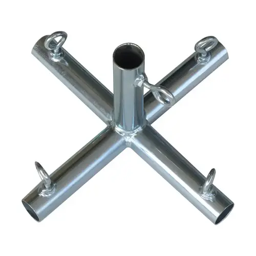 Connector 3/4" Round X 3/4" D Galvanized Carbon Steel 10" L Galvanized Connector 3/4" Round X 3/4" D Galvanized Carbon Steel 10" L Galvanized