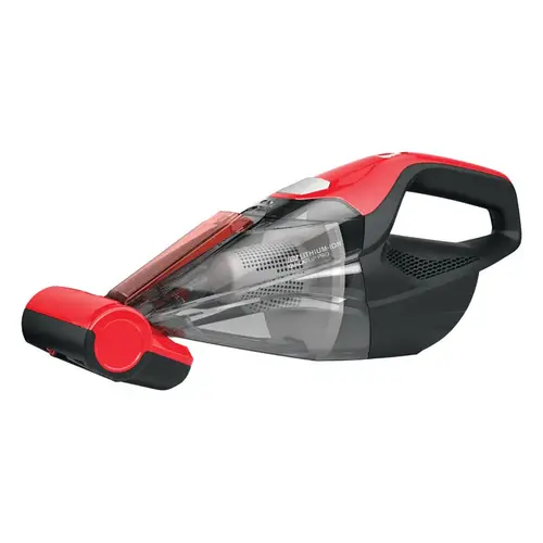 Hand Vacuum Quick Flip Bagless Cordless Standard Filter Red