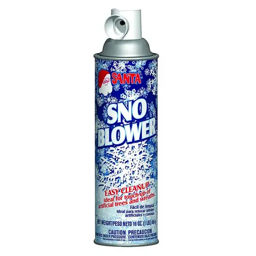 Decorative Snow Snow Blower White 16 OZ Spray White