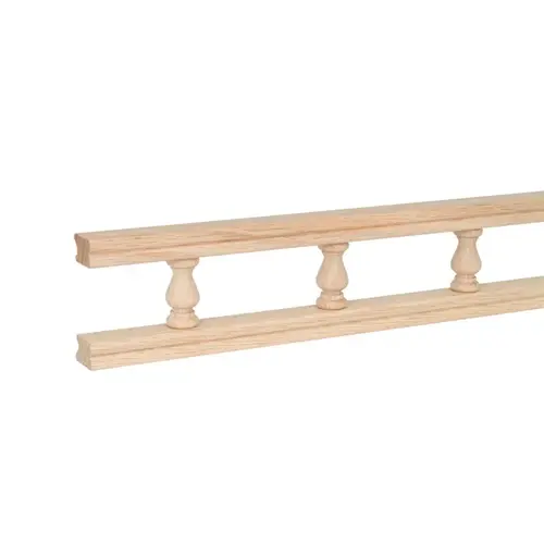 Galley Rail 2.3" H X 48" W X 0.8" L Wood Natural