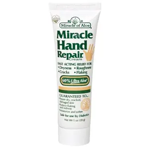 Miracle of Aloe 05051-XCP12 Hand Repair Cream Herbal Scent 1 oz - pack of 12