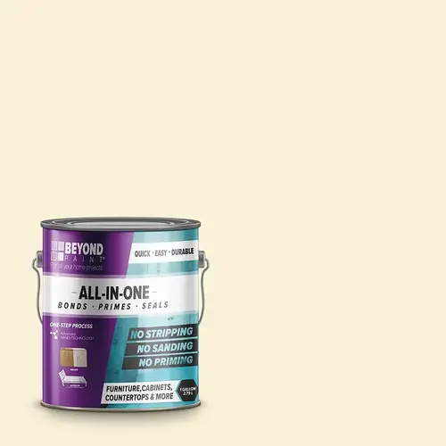 All-In-One Paint Matte Off White Water-Based Exterior and Interior 32 g/L 1 gal Off White - pack of 2 All-In-One Paint Matte Off White Water-Based Exterior and Interior 32 g/L 1 gal Off White - pack of 2