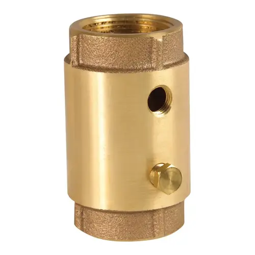 Check Valve 1-1/4" D X 1-1/4" D FNPT Red Brass Spring Loaded